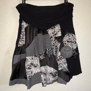 Desigual Artistically Designed High Low Skirt